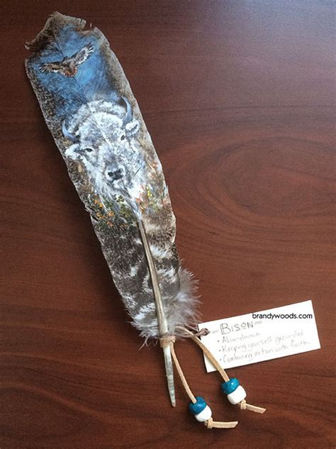 Shaman Medicine Smudge Feather Painting - Custom Animal Spirit Totem