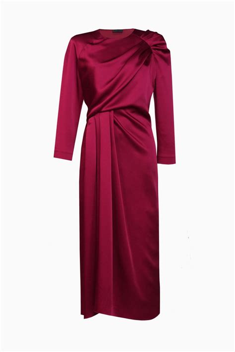 Длинное винное платье — модное спасение в конце лета | Fashion, Dresses ...