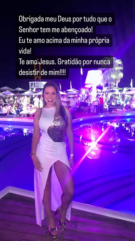 Foto: Andressa Urach rebateu as críticas dos evangélicos: 'Você tá me