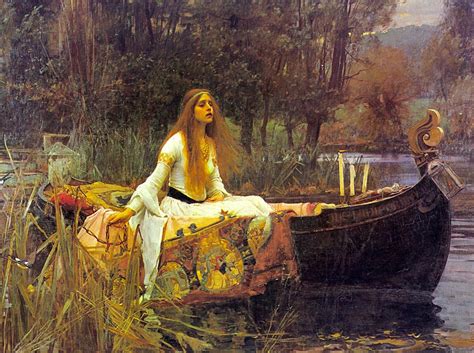john william waterhouses  lady  shalott