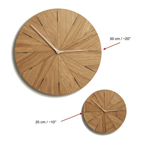 Wood Clock Wall Clock Modern Wall Clock Wooden Clock | Etsy