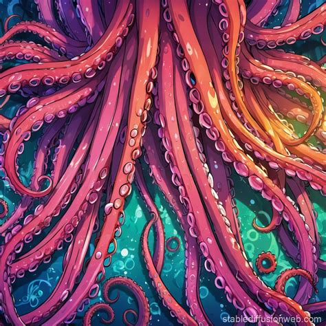 anime wall  tentacles background texture prompts stable diffusion