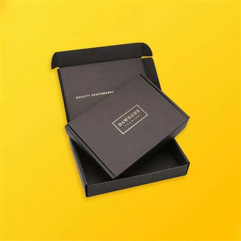 Order Custom Printed Black Mailer Boxes for Shipping