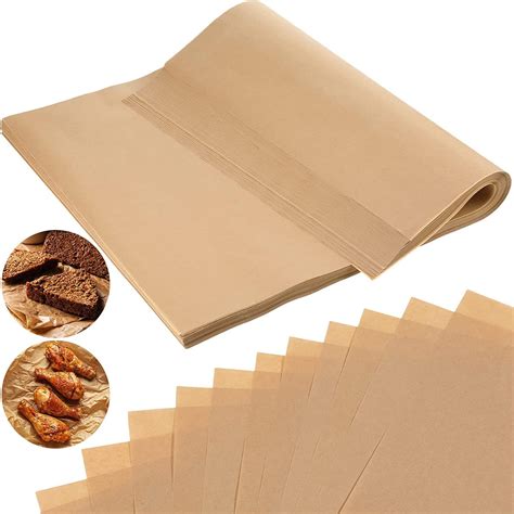 EIRAZ® Pack of 55 Baking Paper Sheets - Non-Stick Parchment Paper for