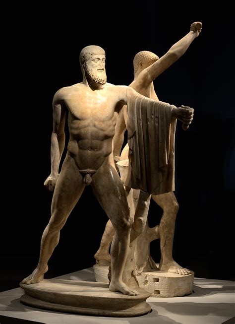 Statuary group of the Tyrannicides (Harmodius and Aristogeiton). Naples ...