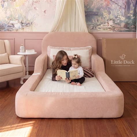 Cama Little Duck É Boa - Cama Montessoriana Solteiro - Rosa Claro | Little Duck