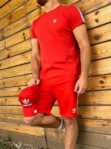 Мужской летний спортивный костюм прогулочный стильный молодежный Adidas ...