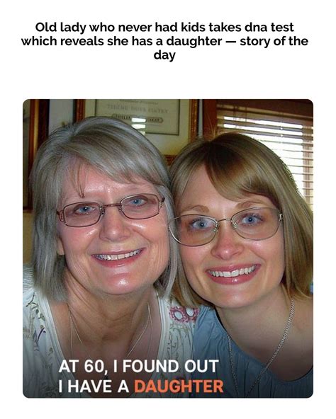 Old Lady Who Never Had Kids Takes DNA Test Which Reveals She Has a