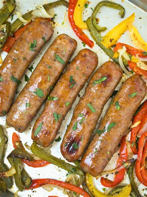 Baked Italian Sausage {With or Without Pepper and Onions}