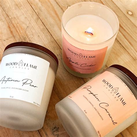 Wood Flame Candles - Canadian handmade markets and artisan craft shows