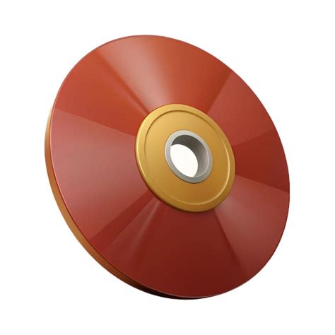 red cd   yellow circle   premium ai generated psd