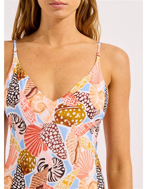 Seafolly Leilani V Neck One Piece Swimsuit | David Jones