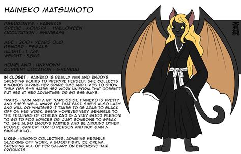 Haineko Reference Sheet by Soujun on DeviantArt