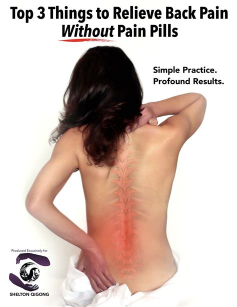 Top 3 Things to Relieve Back Pain Without Pain Pills
