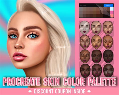 New skin color code palettes arriving for design software 31