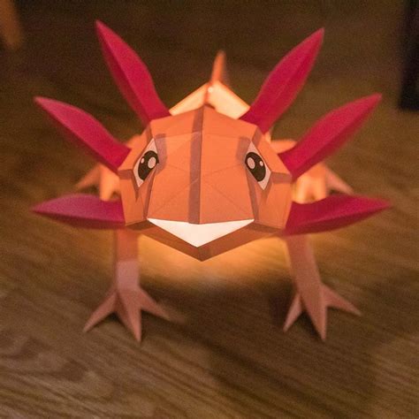 Axolotl Papercraft - 3D Paper Model That Anyone Can Build! Shop Now ...