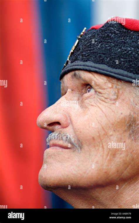 Bosnian Serb from the Republika Srpska Wearing Traditional Serbian Chetnik Headdress With the ...