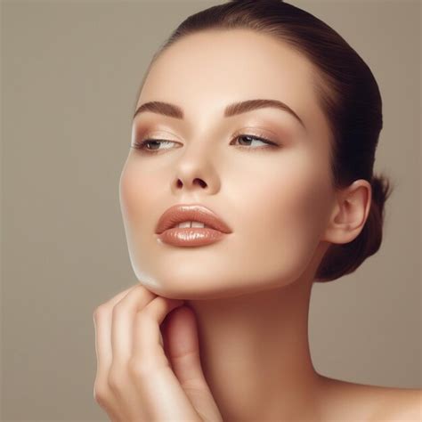 Premium Photo | Beautiful woman face skin care portrait of attractive ...