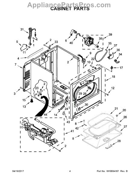 Parts for Whirlpool WGD49STBW1: Cabinet Parts - AppliancePartsPros.com