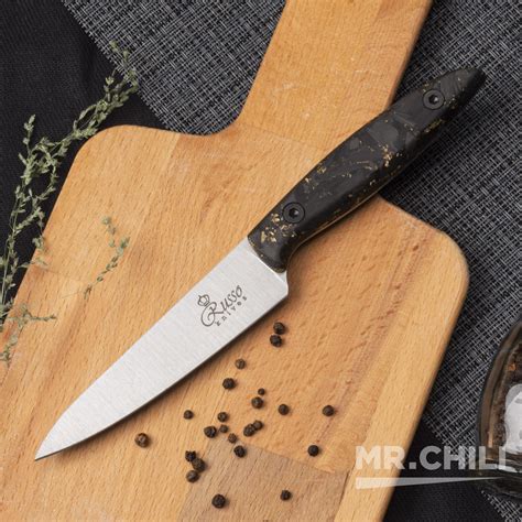 Кухонный нож Alexander S M390 Gold Carbon — купить в Москве по цене от ...