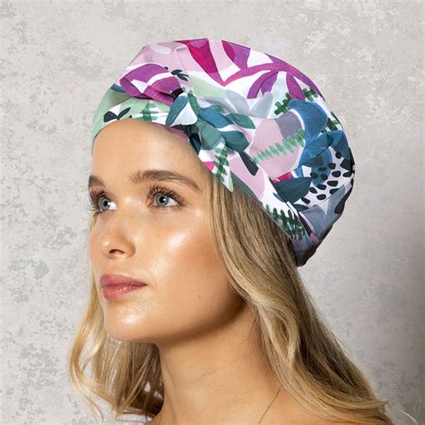 Lucy Goosey Shower Cap - Abstract Floral