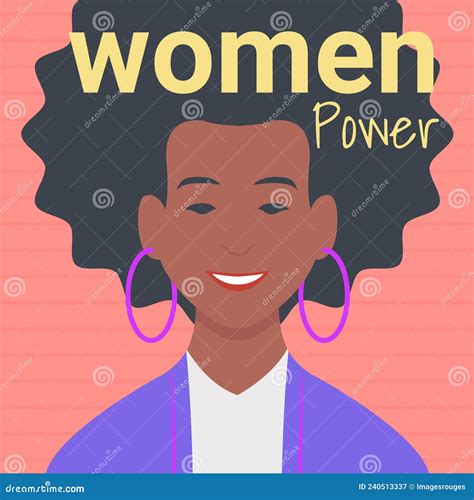 empowered african american woman portrait  black woman  afro