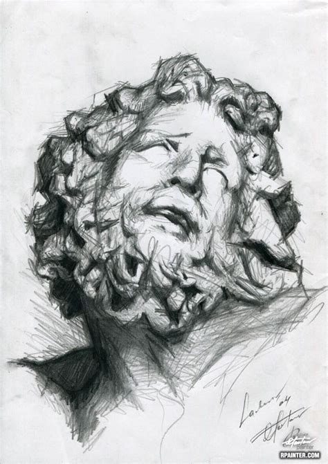 Laocoon Head - Russian painter Igor 2taev. Painting. Graphics | Pittore ...