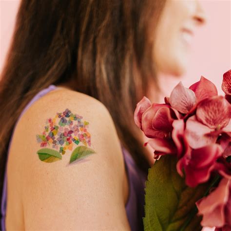 hydrangea tattoo