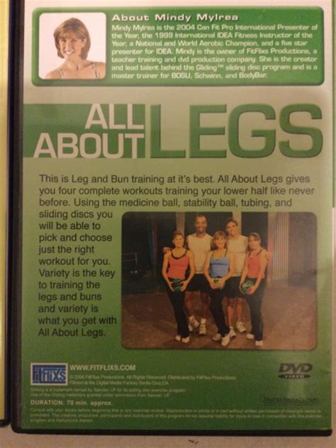 Lot of 4 lower body workouts: Janis Saffell, Mindy Mylrea, Tamilee Webb