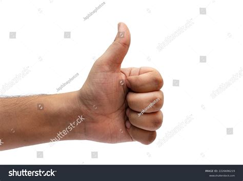 man showing thum   royalty  licensable stock