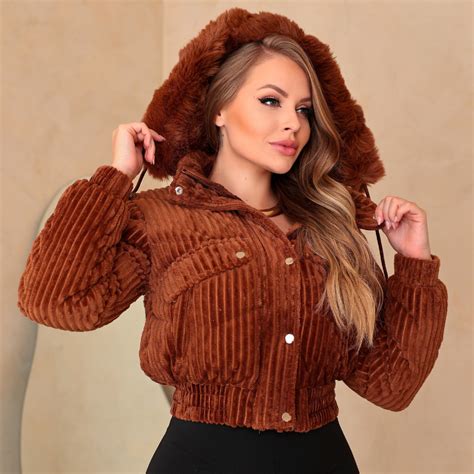 Casaco De Frio Feminina - Jaqueta Feminina Bobojaco Blusa de Frio Casaco de Inverno para Mulher ...