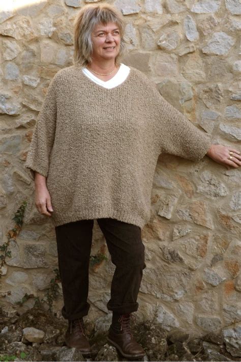 pull femme grande taille cappuccino
