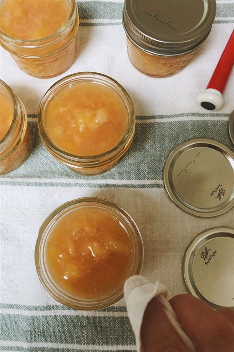 Honey-Sweetened Ginger Peach Jam - Inspired Edibles