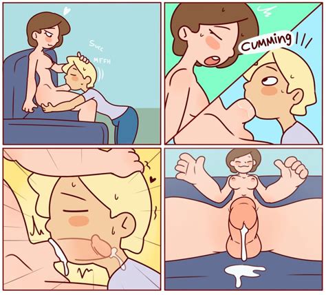 Rule 34 - 1boy 1futa 4koma blonde hair breasts brown hair coach comic