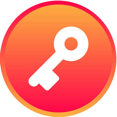 Key Generic gradient lineal-color icon