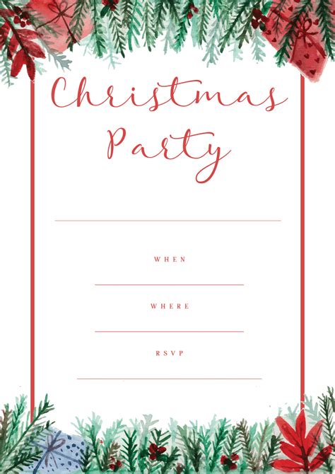 Free Christmas Party Invitation Templates Spread The Word About Your ...