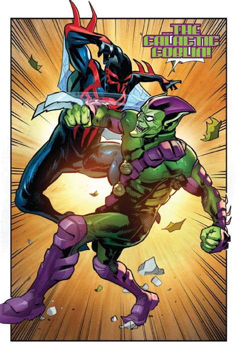 Spider-Man 2099 Faces the Galactic Goblin for the Fate of the 2099