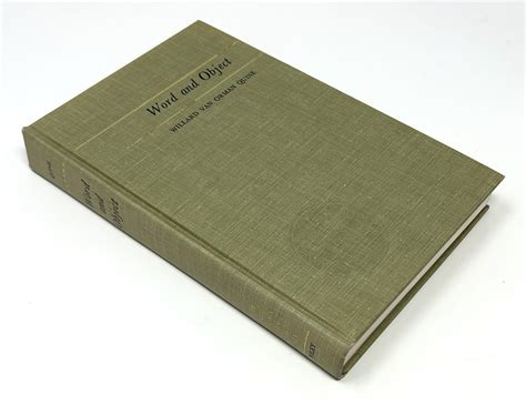 Word and Object by Willard Van Orman Quine: Near Fine Hardcover (1960