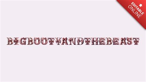 Bigbootyandthebeast | Girly Coquette Alphabet Font | Text Effect Generator