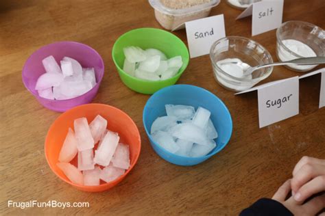 Melting Ice Science Experiments {Fun!} - Frugal Fun For Boys and Girls