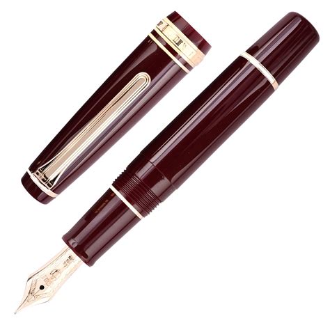 Sailor Slim Maroon GT Mini Fountain Pen| Buy Online at Makoba |Sailor