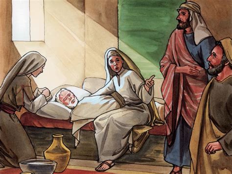 FreeBibleimages :: Lazarus dies :: Lazarus is dying but Jesus delays ...