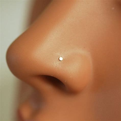 Tiny Nose Stud 14k gold filled nose stud 24 gauge nose stud | Etsy ...