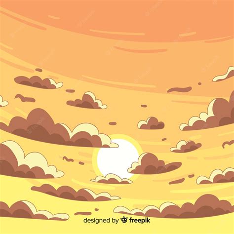 Free Vector | Sky sunset background