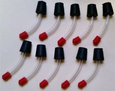 10 Deluxe Hummingbird Feeder tubes and stoppers