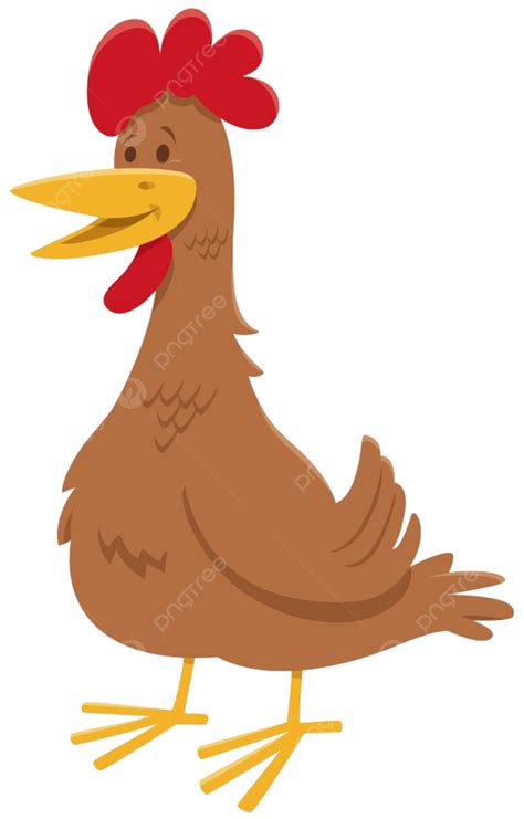雞或母雞農場鳥動物角色的卡通插圖, 走地雞, 家畜, 萌萌向量圖案素材免費下載，PNG，EPS和AI素材下載 - Pngtree