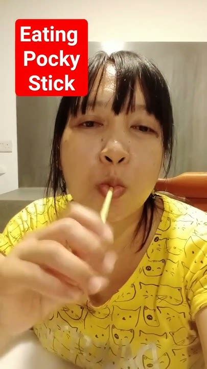 eating pocky stick asmr satisfying #trend #viral #youtubeshorts #asmr # ...