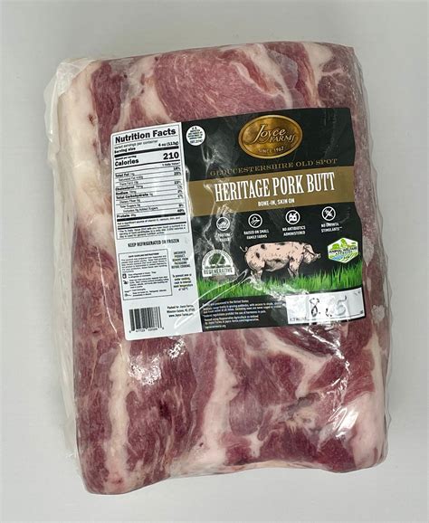 Heritage Pork Butt Bone-In Skin On – Roots for Strength-Meats,Meals
