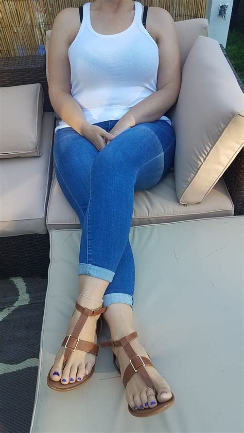 Candid,homemade and all original pics — myprettywifesfeet: Trying to 