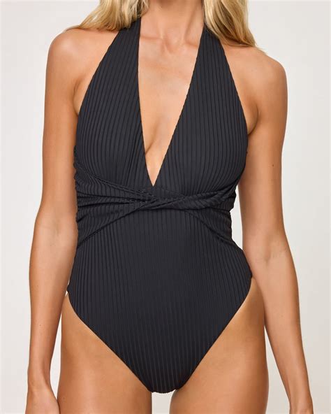 Coast To Coast One Piece Swimsuit - Black